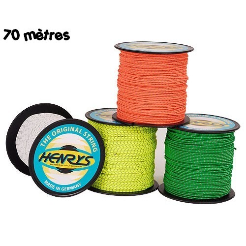 HENRYS ficelle diabolo 70 mètres blanc et fluo