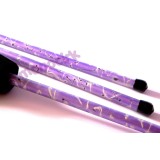 bâton du diable PICASSO fibre violet et noir, magasin jonglerie Nantes