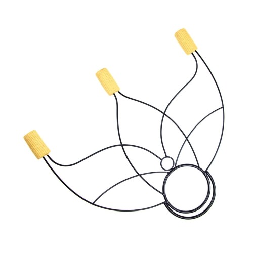 Paire éventails feu LOTUS 3 branches, magasin cirque jonglerie Nantes