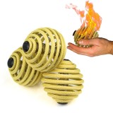 kit 3 balles feu spirales