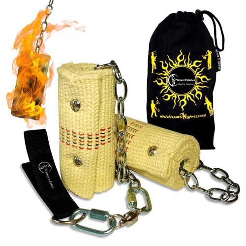 bolas feu simple tête kevlar 100mm FNG, magasin jonglerie Nantes 44