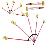 éventails feu pliables 5 branches FNG, magasin jonglerie Nantes BREIZH