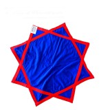 frisbee tissu coton DAPO rouge-bleu