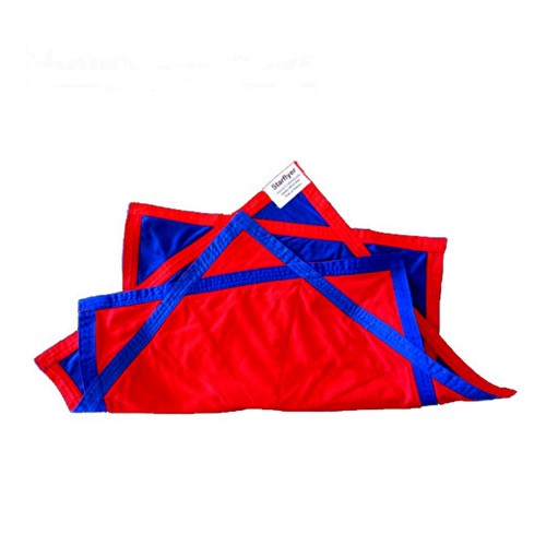 frisbee tissu Starflyer Dapo rouge-bleu, magasin cirque jongle Nantes
