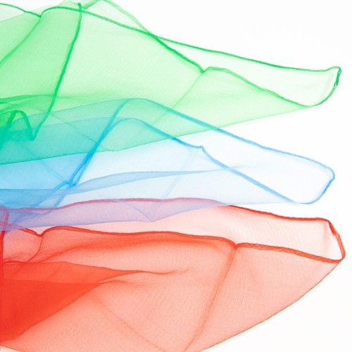 kit 3 mini foulards jonglerie 40cm, magasin articles cirque Nantes 44