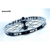 roue montée jante BLANK chrome + axe KOXX LIGHT ISIS