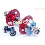 axe monocycle ISIS QU-AX rouge 48 rayons, magasin cirque Nantes 44