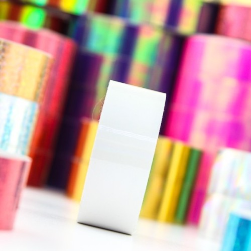 bande déco 20mx24mm arc en ciel CLAIR transparent