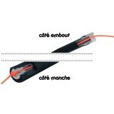 baguettes diabolo basiques CARBONE 32cm, magasin cirque Nantes 44