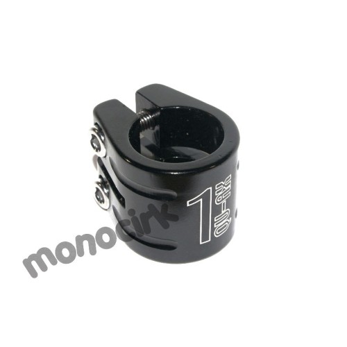 collier de selle 28,6mm 2 vis QU-AX noir