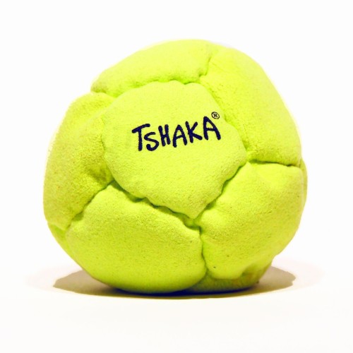 Tshaka balle Officielle jaune fluo, magasin jonglerie Nantes cirque