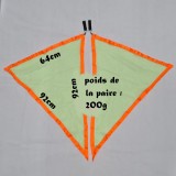 paire poïs drapeaux grands 92cmx64cm 200g