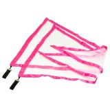 poïs grands drapeaux triangle blanc-rose