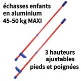 échasses enfants réglables en aluminium, magasin cirque Nantes 44