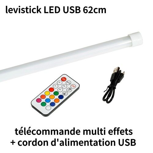 Levistick à LED multi modes recharge USB, magasin cirque Nantes 44