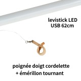 Levistick à LED multi modes recharge USB, magasin cirque Nantes 44
