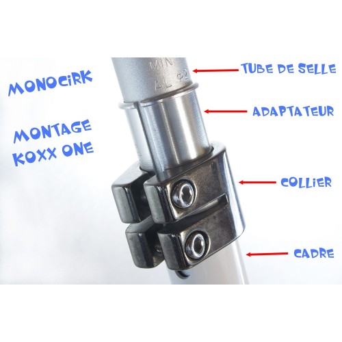 adaptateur réducteur tube 27,2mm-25,4mm, monocycle magasin Nantes