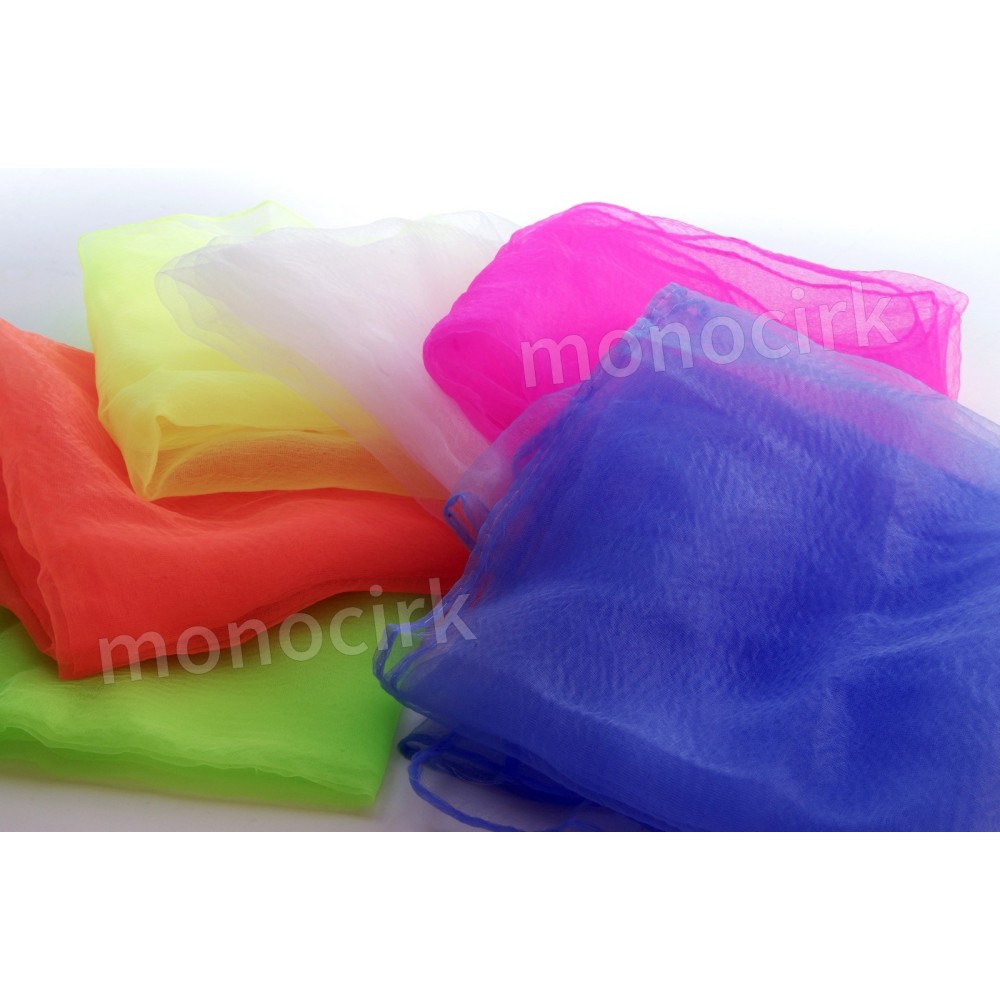 foulards à jongler FLUO 65cm x 60cm