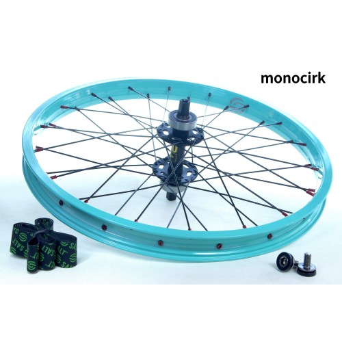 roue monocycle 20" axe carré - SALT turquoise