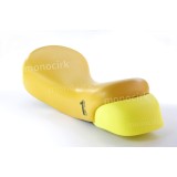 selle monocycle Luxus jaune protections jaunes