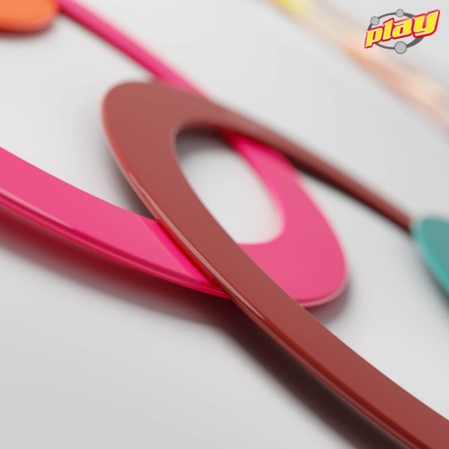 anneau jonglerie à lancer 32,7cm couleur pastel, magasin cirque Nantes